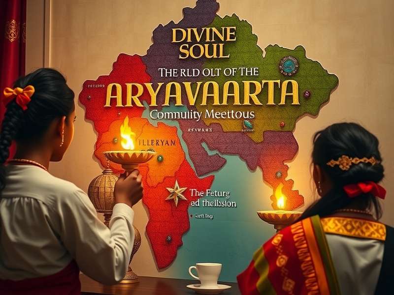 Divine Soul Indian Saga World Map of Aryavarta